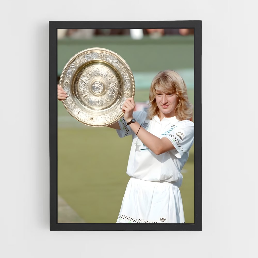 Poster La Victoire de Steffi – affiche Tennis (vue 2)